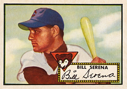 1952 Topps Bill Serena #325 Baseball Card