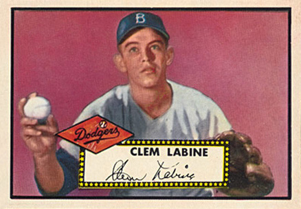1952 Topps Clem Labine #342 Baseball Card