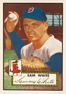 1952 Topps Sam White #345 Baseball Card