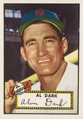 1952 Topps Al Dark #351 Baseball Card