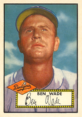 1952 Topps Ben Wade #389 Baseball Card