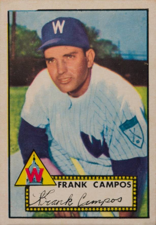 1952 Topps Frank Campos #307p Baseball Card