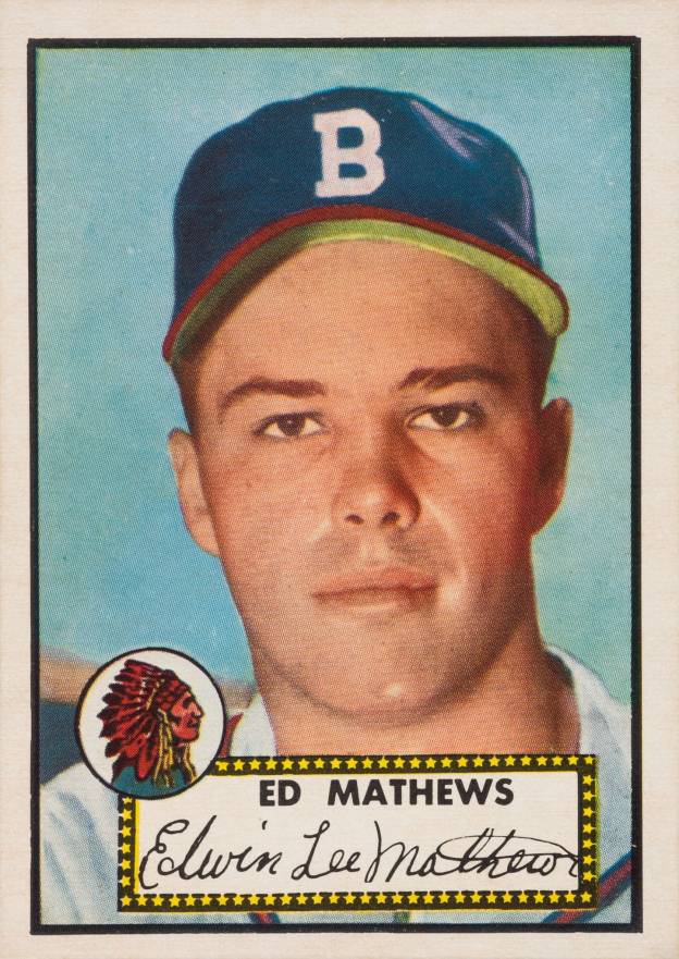 1952 Topps Ed Mathews #407 Baseball Card