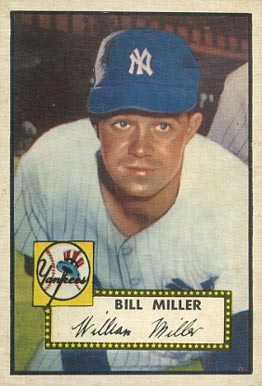 1952 Topps Bill Miller #403 Baseball Card