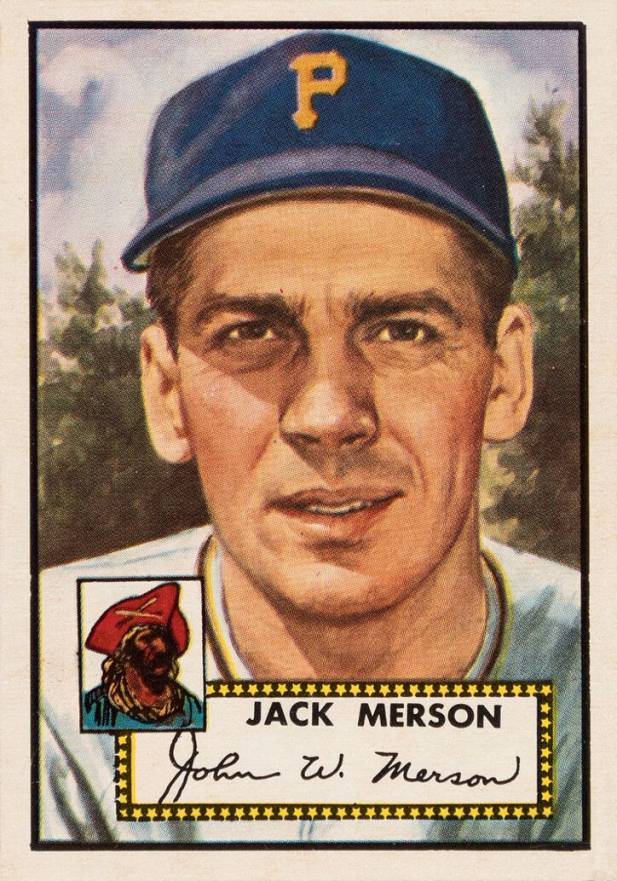 1952 Topps Jack Merson #375 Baseball Card