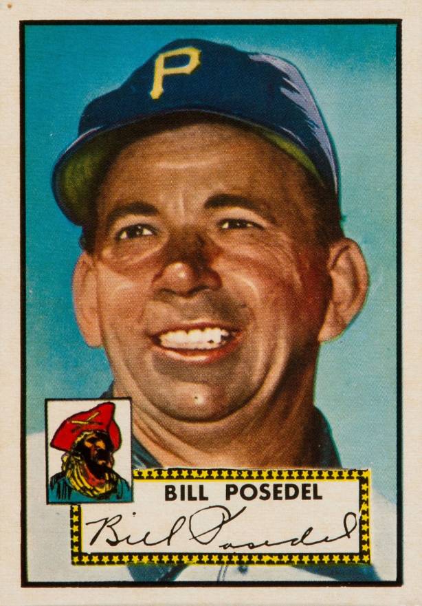 1952 Topps Bill Posedel #361 Baseball Card