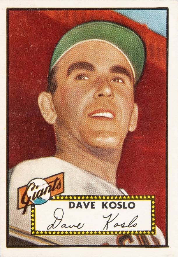 1952 Topps Dave Koslo #336 Baseball Card