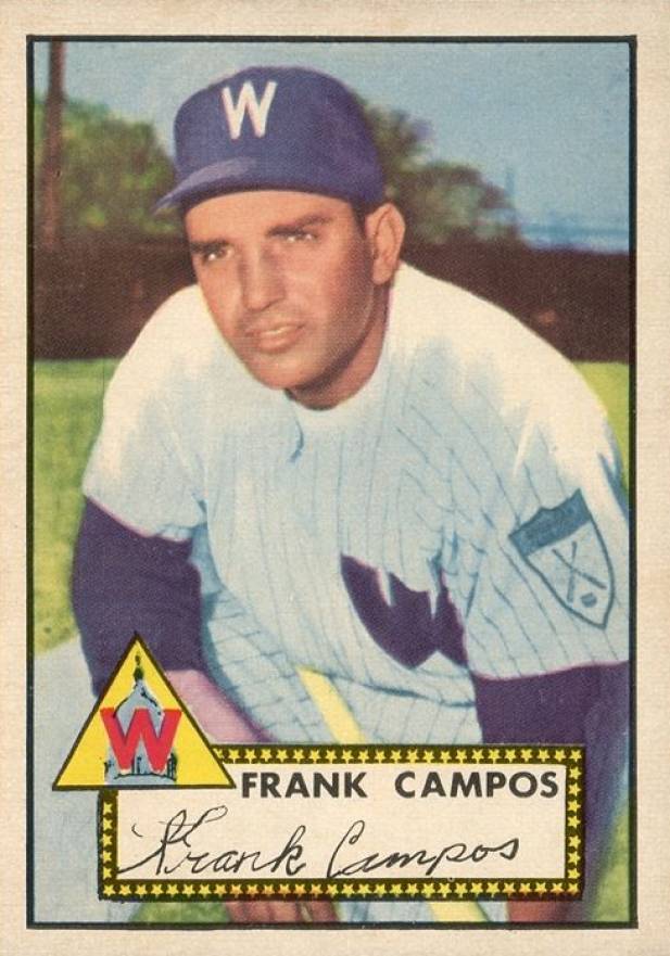 1952 Topps Frank Campos #307bs Baseball Card