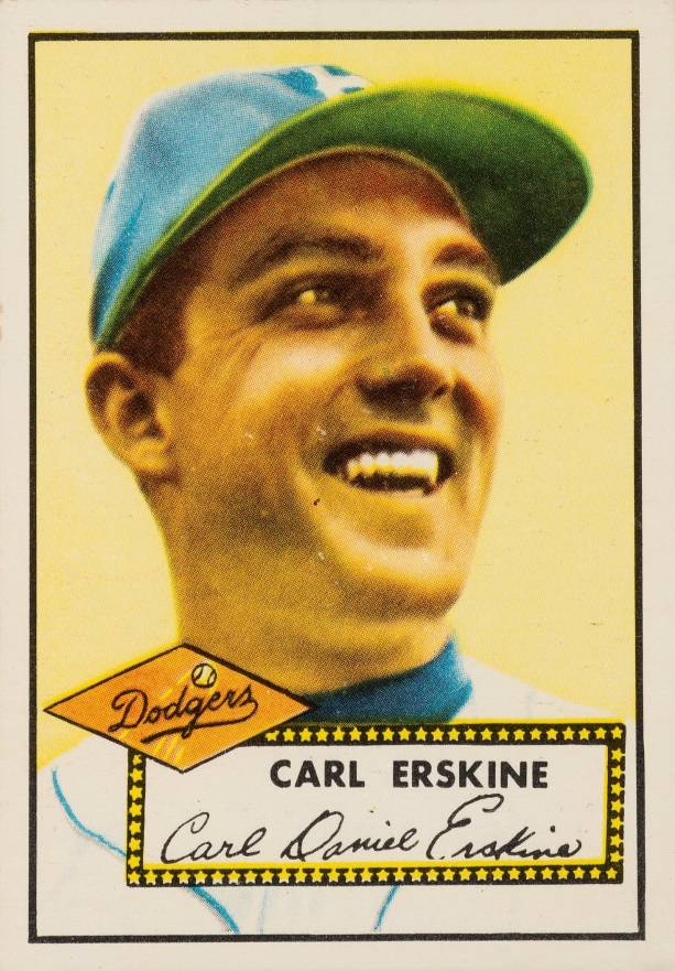 1952 Topps Carl Erskine #250 Baseball Card