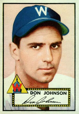 1952 Topps Don Johnson #190 Baseball Card