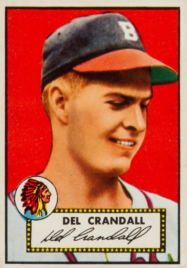 1952 Topps Del Crandall #162 Baseball Card