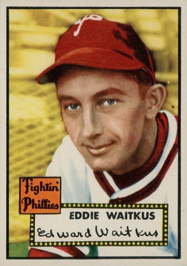 1952 Topps Eddie Waitkus #158 Baseball Card