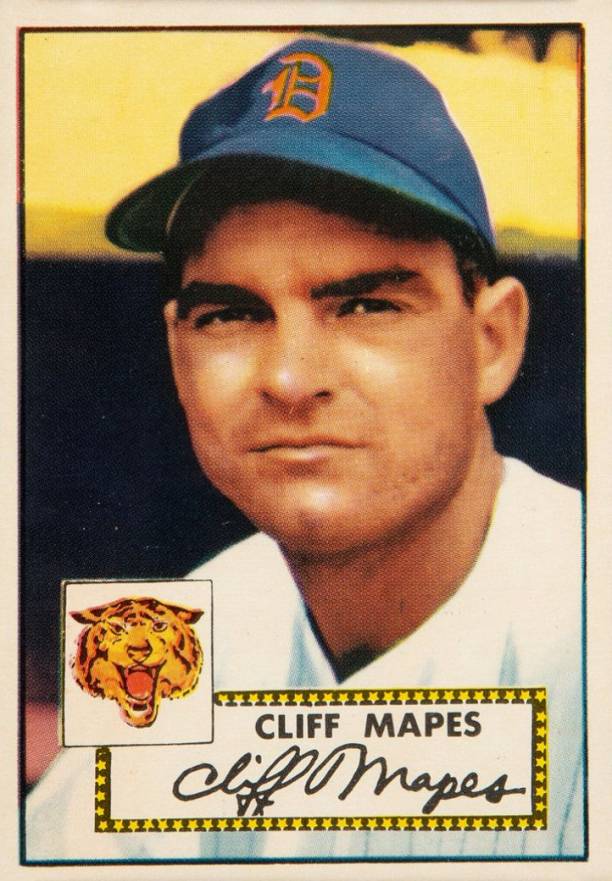 1952 Topps Cliff Mapes #103 Baseball Card
