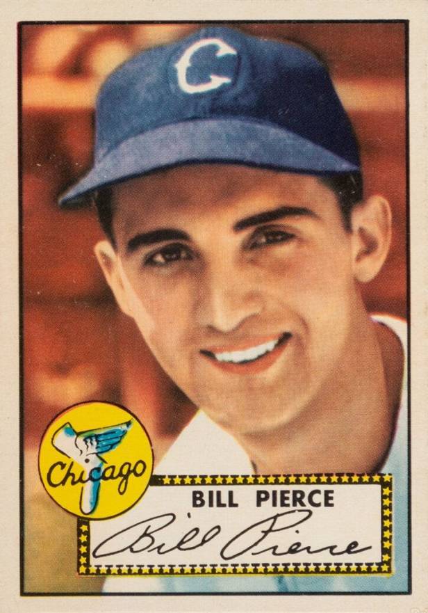 1952 Topps Bill Pierce #98 Baseball Card