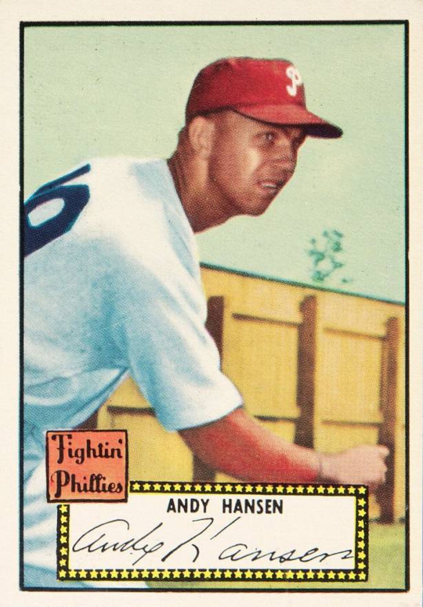 1952 Topps Andy Hansen #74b Baseball Card