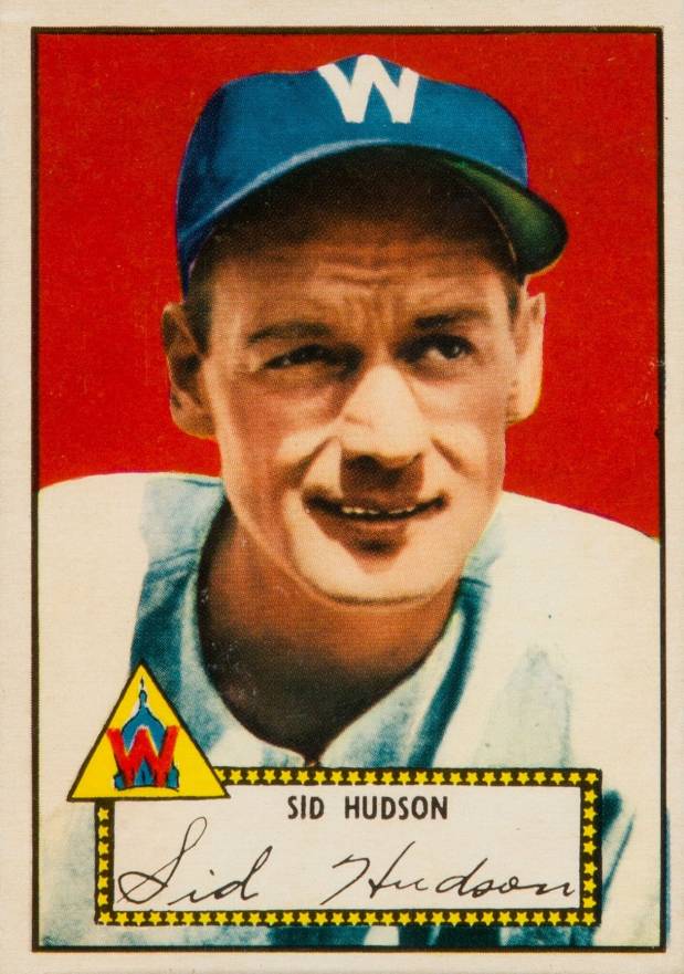 1952 Topps Sid Hudson #60 Baseball Card