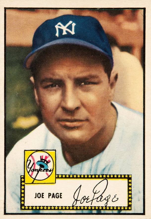1952 Topps Joe Page #48bc Baseball Card