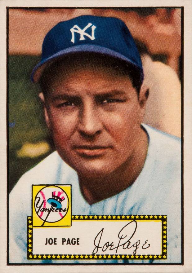 1952 Topps Joe Page #48be Baseball Card