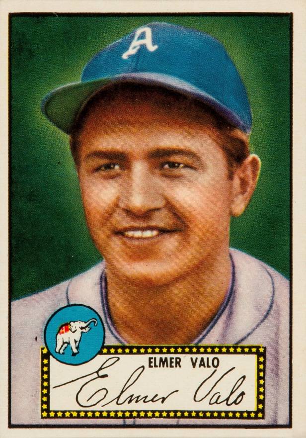 1952 Topps Elmer Valo #34b Baseball Card