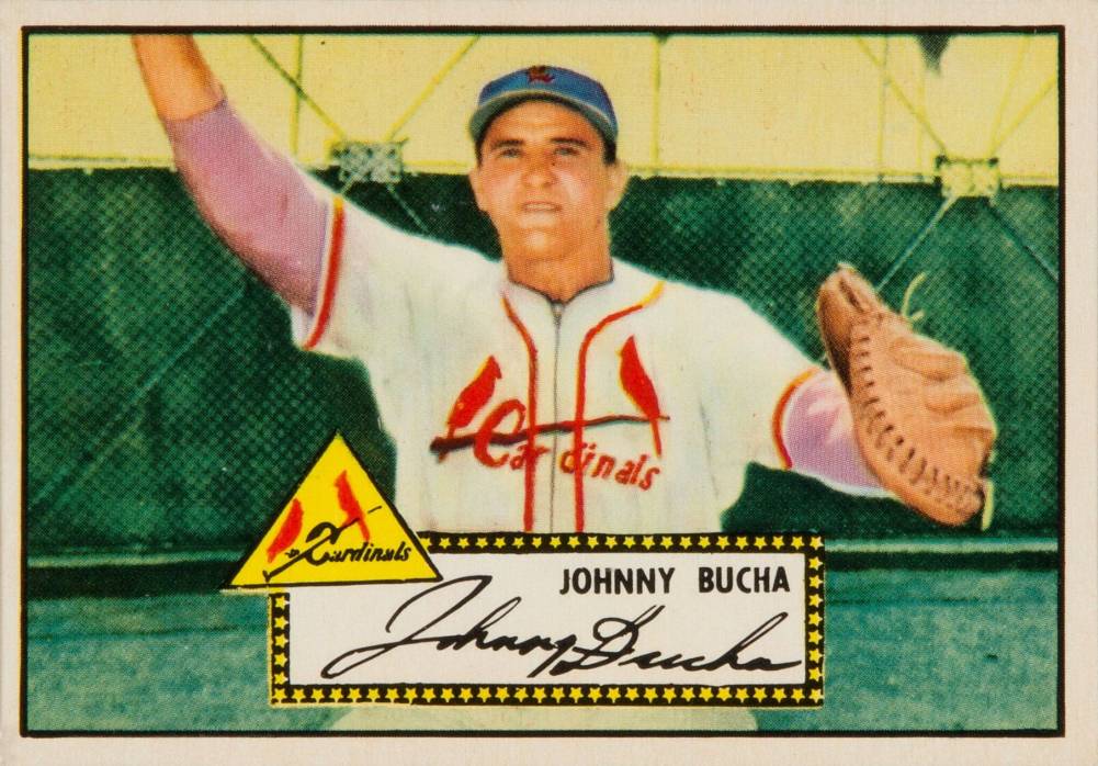 1952 Topps Johnny Bucha #19 Baseball Card