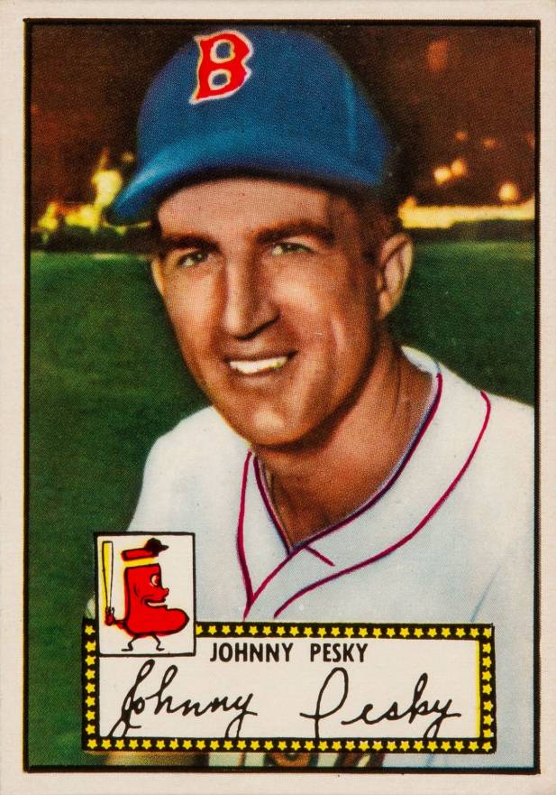1952 Topps Johnny Pesky #15b Baseball Card