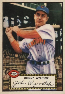 1952 Topps Johnny Wyrostek #13 Baseball Card
