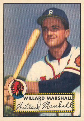 1952 Topps Willard Marshall #96 Baseball Card