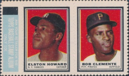1962 Topps Stamp Panels Howard/Clemente # Baseball Card