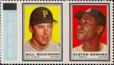 1962 Topps Stamp Panels Mazeroski/Howard # Baseball Card