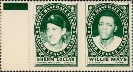 1961 Topps Stamp Panels Lollar/Mays # Baseball Card