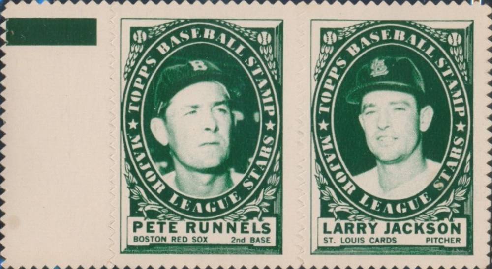 1961 Topps Stamp Panels Runnels/Jackson # Baseball Card
