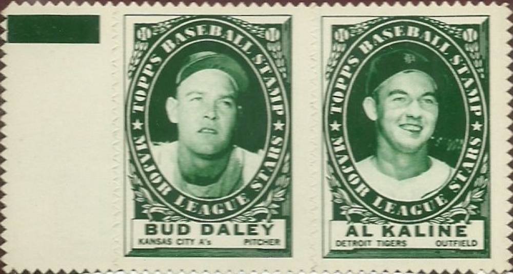 1961 Topps Stamp Panels Daley/Kaline # Baseball Card