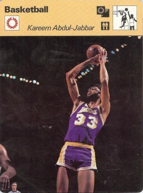 1977 Sportscaster Kareen Abdul Jabbar #02-03 Basketball Card