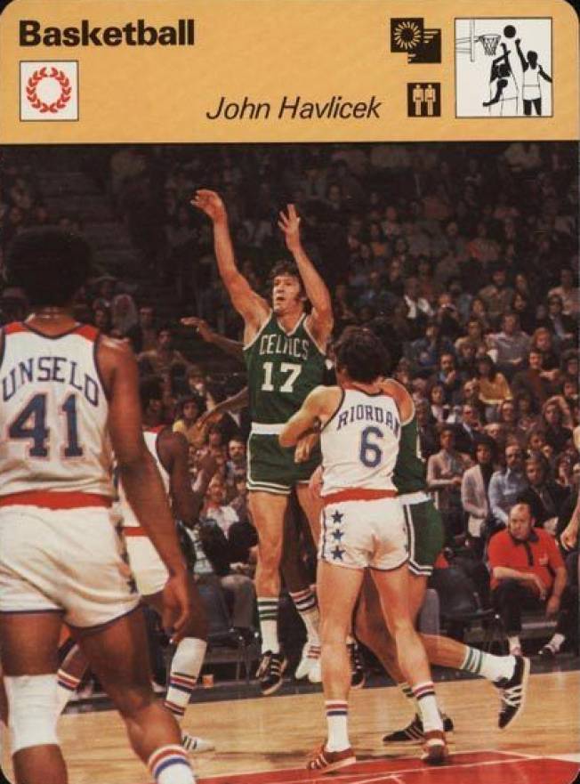 1977 Sportscaster John Havlicek #10-18 Basketball Card