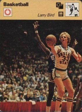 1977 Sportscaster Larry Bird #74-18 Basketball Card