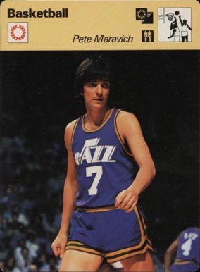 1977 Sportscaster Pete Maravich #01-24 Basketball Card