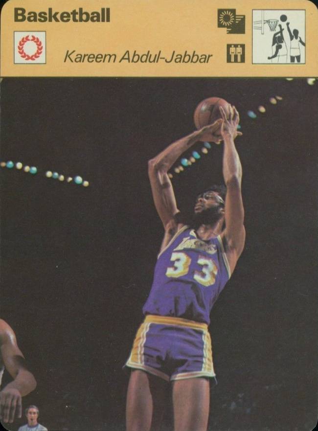 1977 Sportscaster Kareem Abdul-Jabbar #02-13 Basketball Card