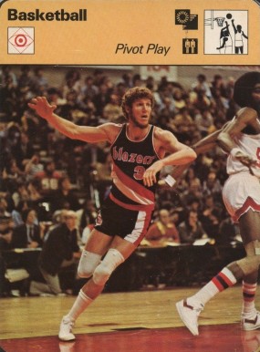 1977 Sportscaster Pivot Play #33-04 Basketball Card