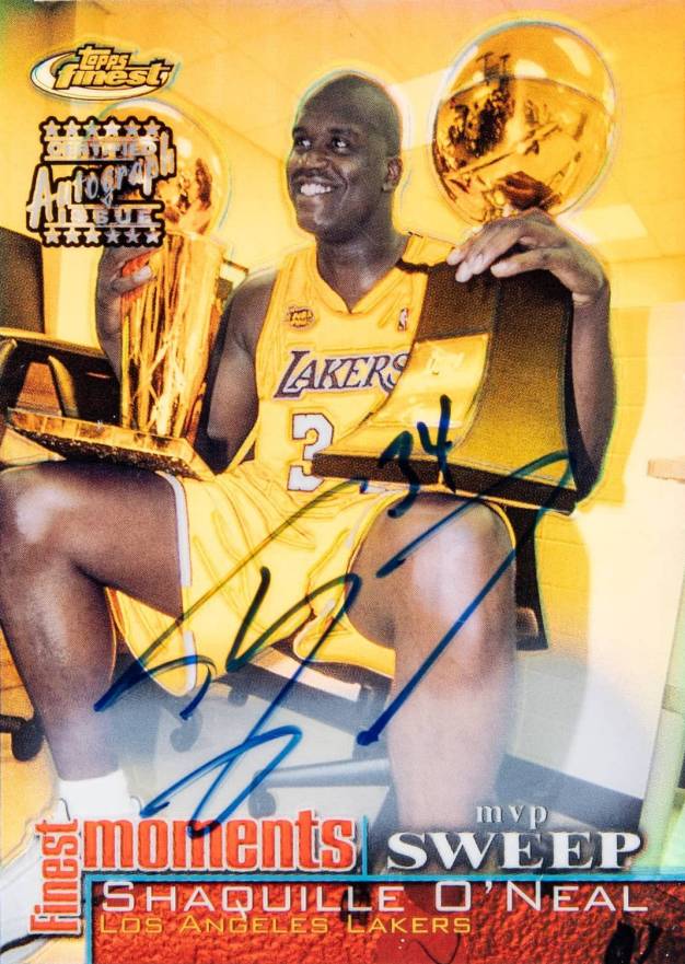 2000 Finest Moments Shaquille O'Neal #FM-SO Basketball Card