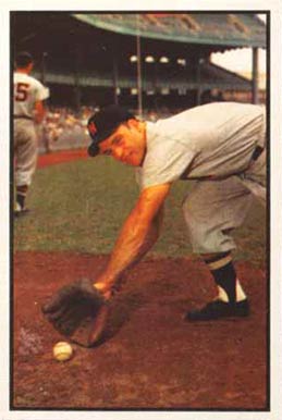 1953 Bowman Color Eddie Yost #116 Baseball Card