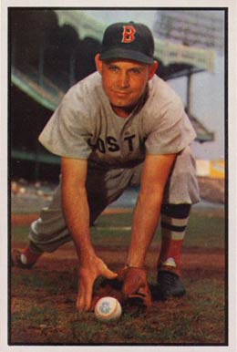 1953 Bowman Color Johnny Lipon #123 Baseball Card