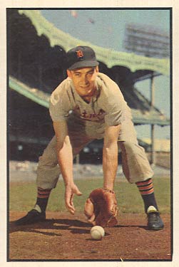 1953 Bowman Color Fred Hatfield #125 Baseball Card