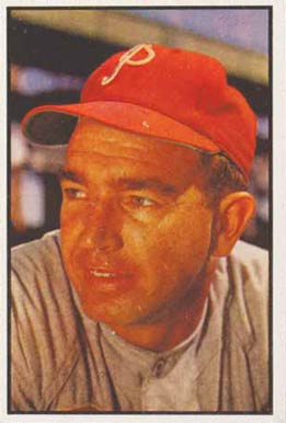 1953 Bowman Color Willie Jones #133 Baseball Card