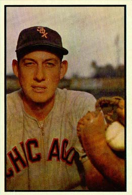 1953 Bowman Color Sherman Lollar #157 Baseball Card