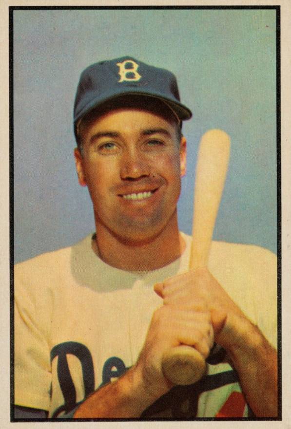1953 Bowman Color Duke Snider #117 Baseball Card