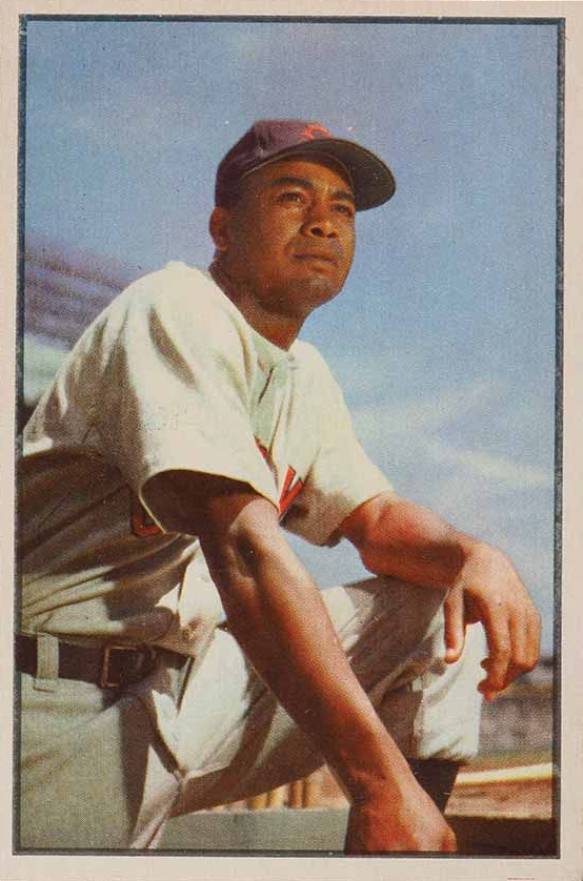 1953 Bowman Color Larry Doby #40 Baseball Card