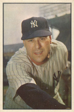 1953 Bowman Color Vic Raschi #27 Baseball Card