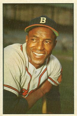 1953 Bowman Color Sam Jethroe #3 Baseball Card