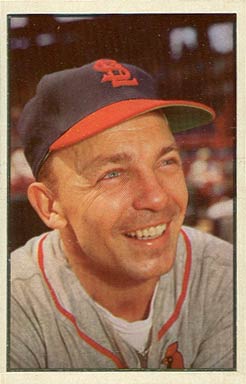 1953 Bowman Color Eddie Stanky #49 Baseball Card