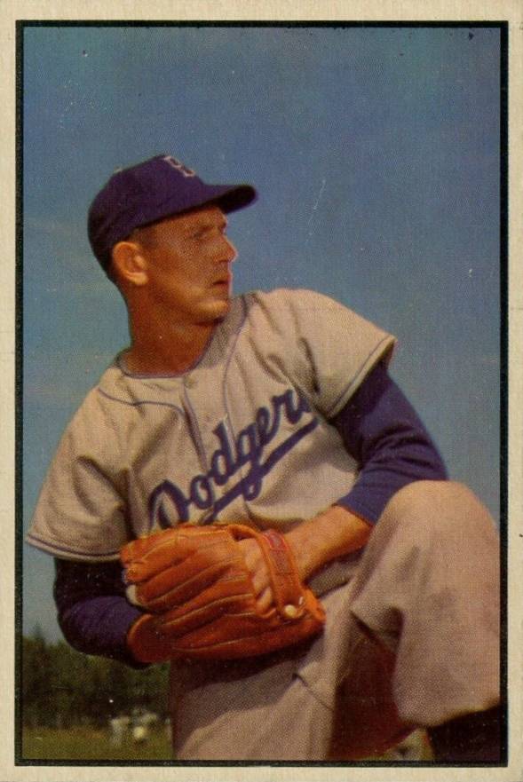 1953 Bowman Color Russ Meyer #129 Baseball Card